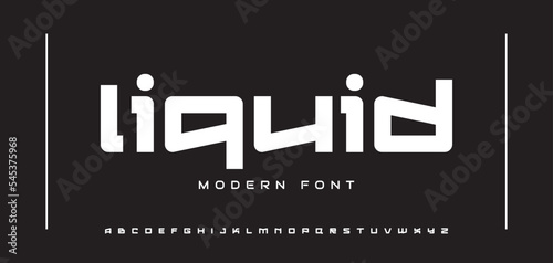 Tech font and Modern alphabet. Future logo typo. Minimal urban font letter set. Luxury vector typeface for a company. Monogram gaming fonts for logo design.