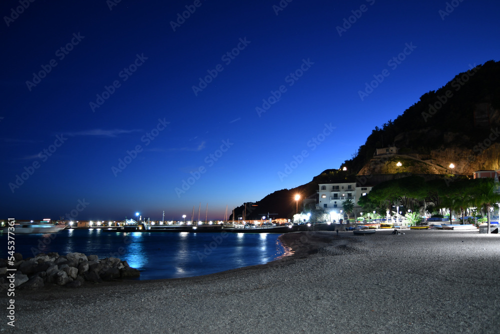 The beach of Cetara, a village in the province of Salerno, Italy.