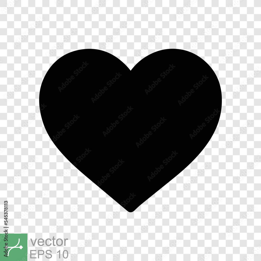 Heart icon isolated on transparent background. Simple flat icon. Black love shape symbol, blank heart silhouette sign logo design, romantic wedding concept. vector illustration EPS 10. Heart icon isolated on transparent background. Simple flat icon. Black love shape symbol, blank heart silhouette sign logo design, romantic wedding concept. vector illustration EPS 10.