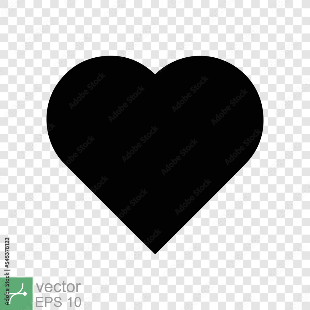 Heart icon isolated on transparent background. Simple flat icon. Black love shape symbol, blank heart silhouette sign logo design, romantic wedding concept. vector illustration EPS 10. Heart icon isolated on transparent background. Simple flat icon. Black love shape symbol, blank heart silhouette sign logo design, romantic wedding concept. vector illustration EPS 10.