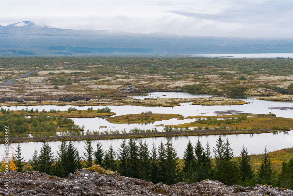 Landscape of Þingvellir National Park (Iceland) Landscape of Þingvellir National Park (Iceland)