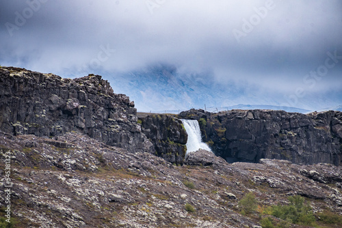 Landscape of Þingvellir National Park (Iceland) photo