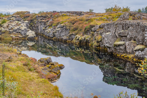 Landscape of Þingvellir National Park (Iceland) photo