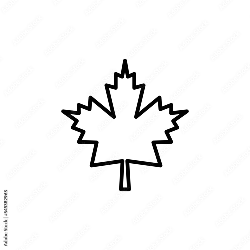 Maple leaf icon vector logo design template Maple leaf icon vector logo design template