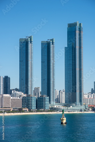 Cityscape of Busan Metropolitan City in South Korea