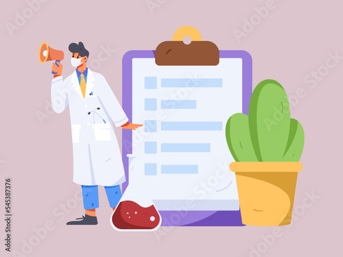 Doctor epidemic prevention and anti epidemic flat vector concept operation illustration
