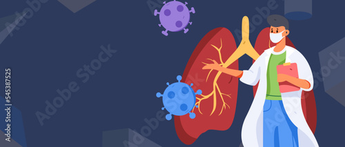 Doctor epidemic prevention and anti epidemic flat vector concept operation illustration
