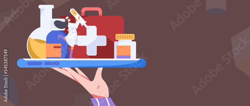 Doctor epidemic prevention and anti epidemic flat vector concept operation illustration
