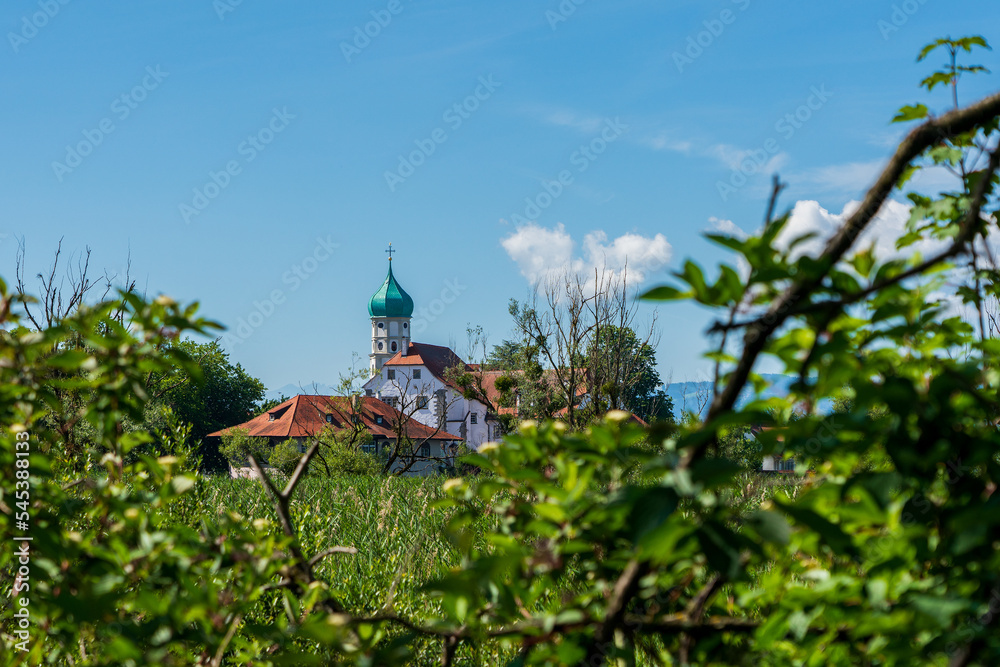 Parish Church of St. Georg at Lake Constance, Bavaria Germany. Parish Church of St. Georg at Lake Constance, Bavaria Germany.