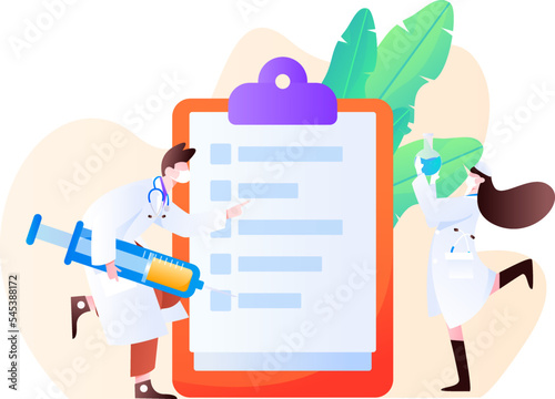 Doctor epidemic prevention and anti epidemic flat vector concept operation illustration 