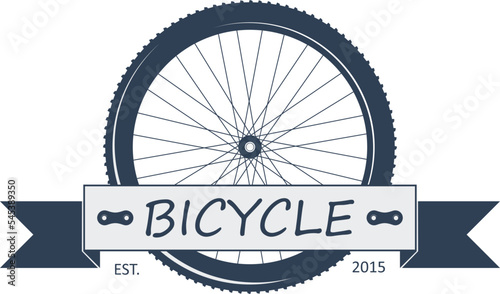 Bicycle label design and logo. Shop and service.