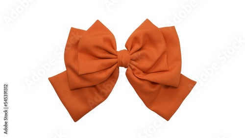 Bow hair with tails in beautiful orange color made out of cotton fabric, so elegant and fashionable. This hair bow is a hair clip accessory for girls and women.