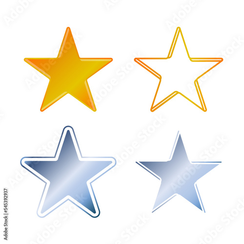 Star shape, star emblem logo, star style modern minimalism.