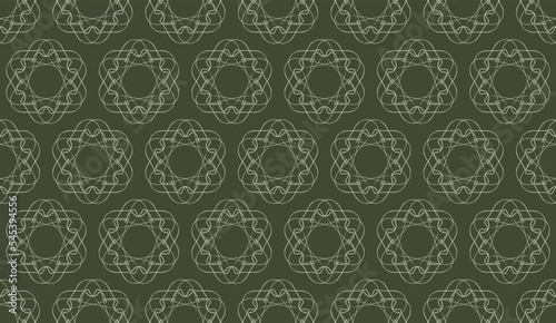 abstract luxury elegant ash green and rifle green floral seamless pattern