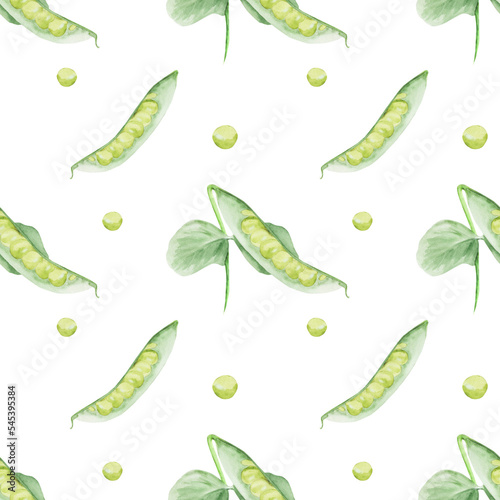  peas watercolor seamless pattern png