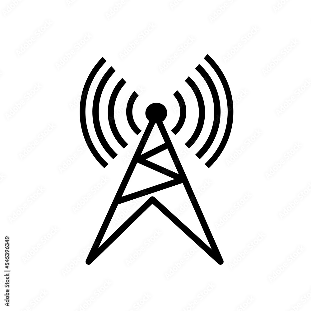 Cell phone tower vector icon Cell phone tower vector icon