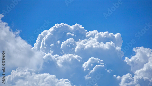 Cloudy sky background containing blue sky and clouds. © NoonVirachada
