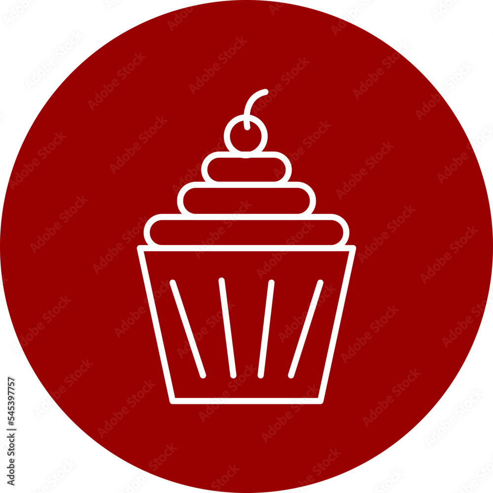cupcake icon on button
