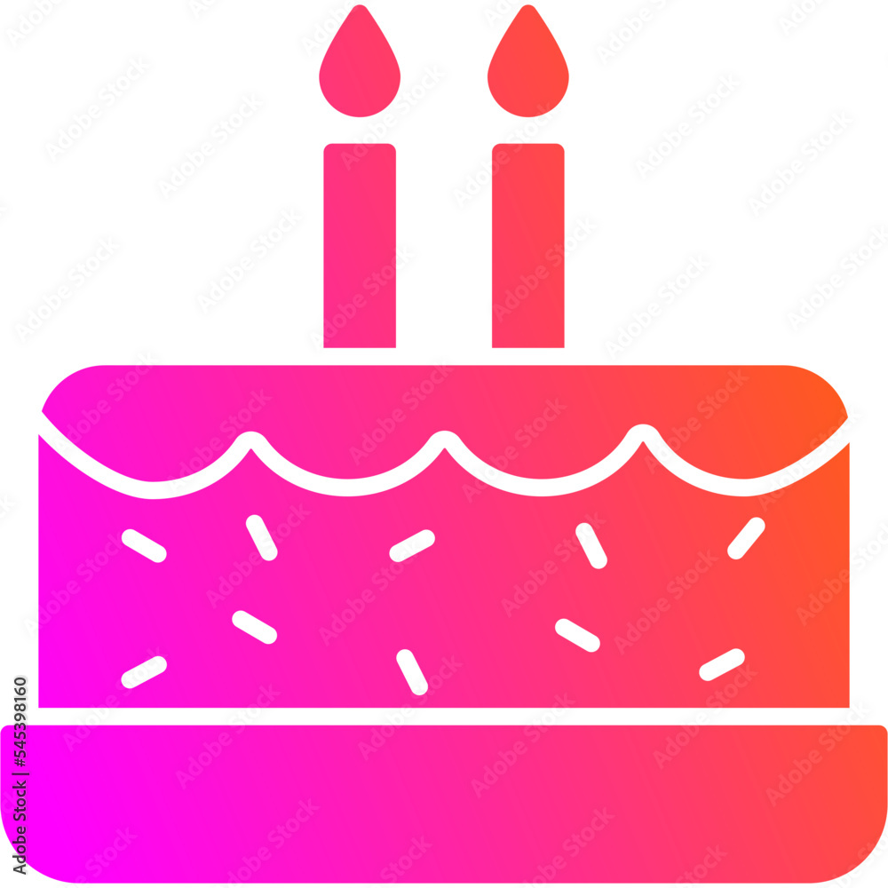 illustration of a birthday cake