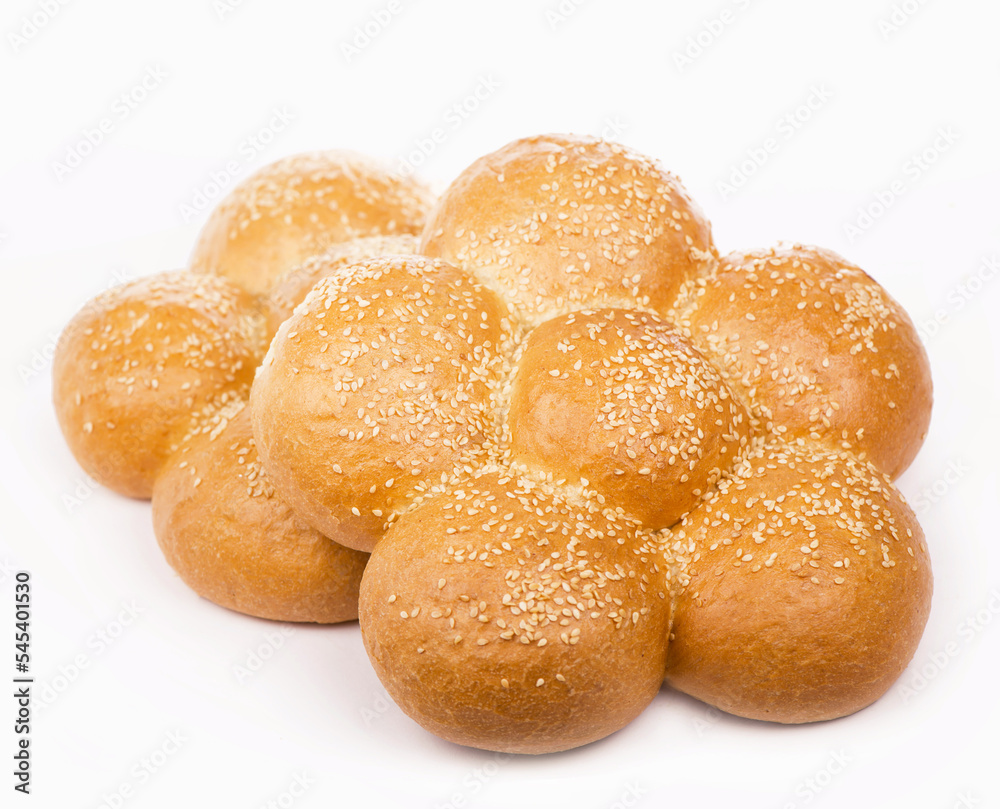 Bread isolated. Large loaf of bread isolated Bread isolated. Large loaf of bread isolated