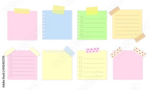 Collection of sticky note illustrations