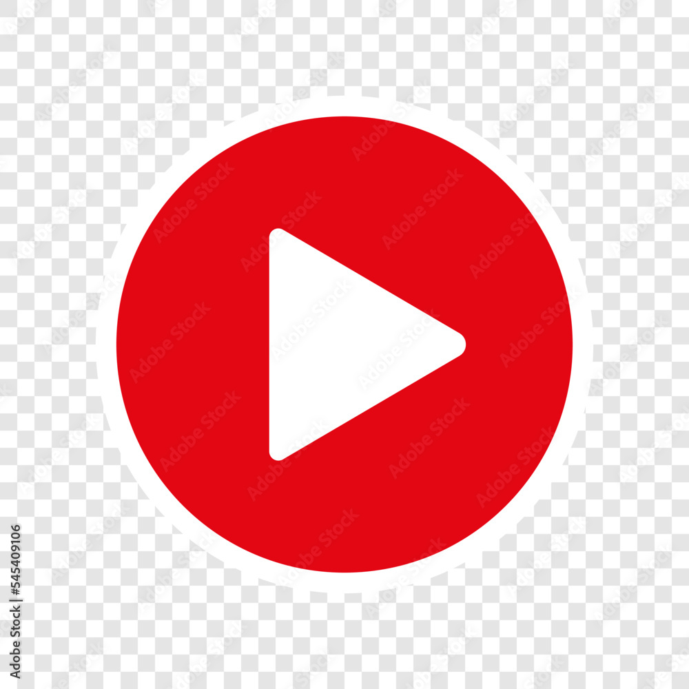play button icon isolated on transparent background play button icon isolated on transparent background