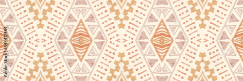 Seamless peruvian pattern. Hand drawn aztec illustration.