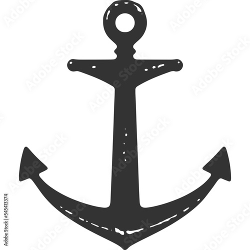 Ship Anchor Vintage Illustration Vector