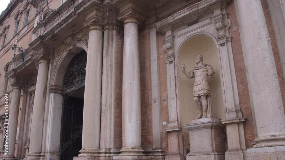 The building of the Ducal Palace in Modena, Italy. The building of the Ducal Palace in Modena, Italy.