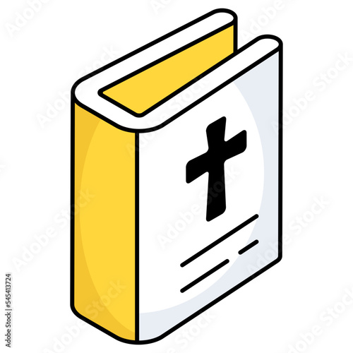 Vector design of bible, holy book 