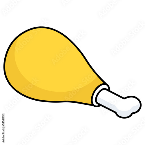 A perfect design icon of drumstick
