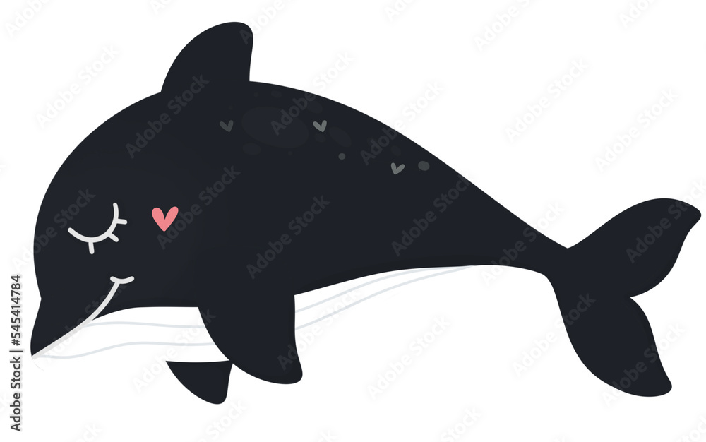 Obraz premium Cute Whale