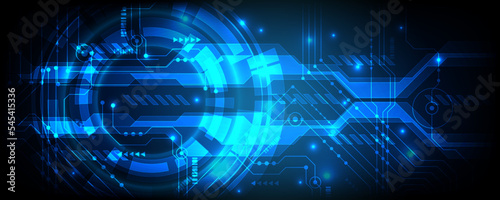 Background image of digital technology and abstract communication network