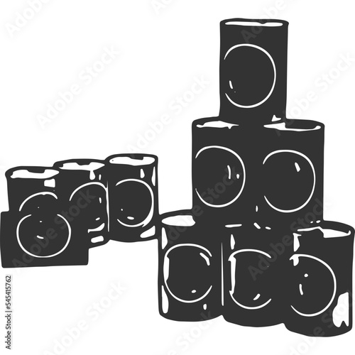 Tin Can Alley Vintage Illustration Vector