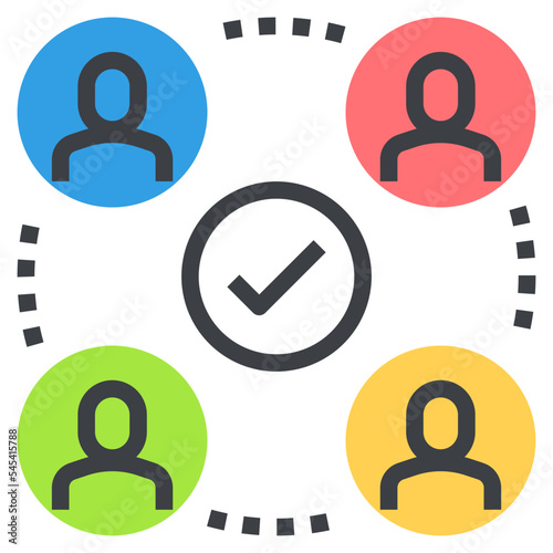 relationship flat icon 