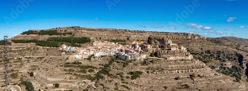 Panorama and Areal View of Ares del Maestrat, also known as Ares del Maestrazgo in Spanish or simply Ares, is a municipality in the province of Castelló in the Valencian Country.