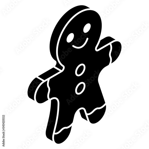 A yummy icon of gingerbread 