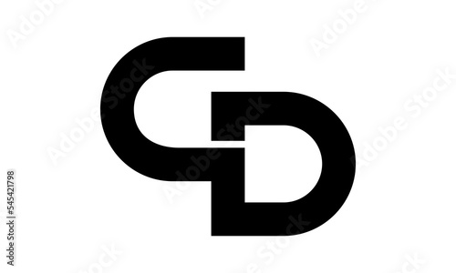 brand C&D logo letter vector