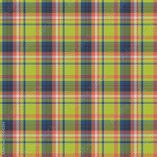 Plaid pattern fabric design for web background or textile print. 