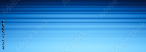Abstract blue water like floating curvy 3D waveform object, fluid motion background, ocean ripples or waves wallpaper, horizontal gradient lines rendering illustration