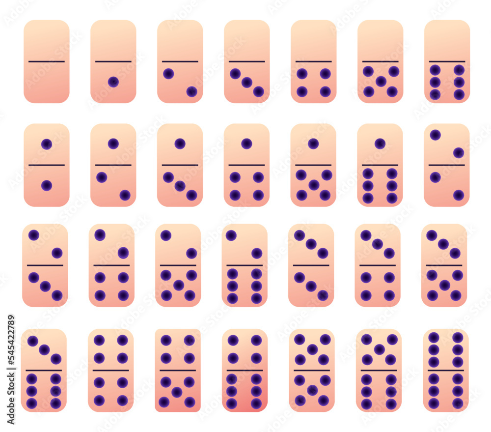 Domino pieces. Play game board. Simple black and white casino bones with circle dot signs. Gaming toys. Fun stone strategy. Rectangle gambling objects. Vector recent flat icons set Domino pieces. Play game board. Simple black and white casino bones with circle dot signs. Gaming toys. Fun stone strategy. Rectangle gambling objects. Vector recent flat icons set