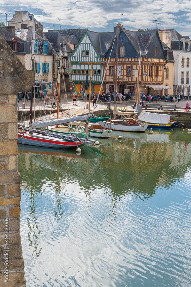 Harbor and bridge of Port de Saint-Goustan, Auray, Brittany