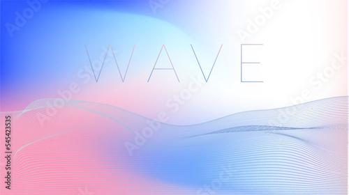Wave Background design rainbow
