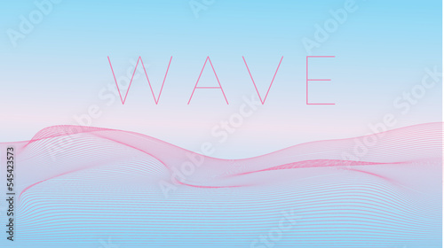 Wave Background design rainbow