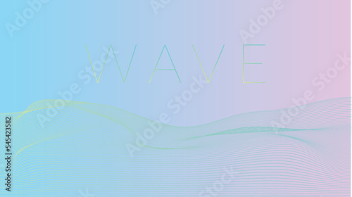 Wave Background design rainbow