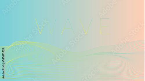 Wave Background design rainbow