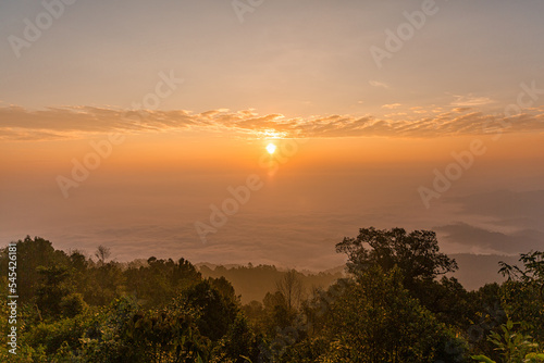 Sky for religion background. Christians have faith in Holy Spirit. silhouette worship to god with love Faith, Spirit and jesus christ. Christian praying for peace. Concept of worship in Christianity.