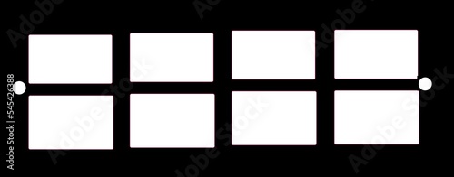 black and white frame with shadow