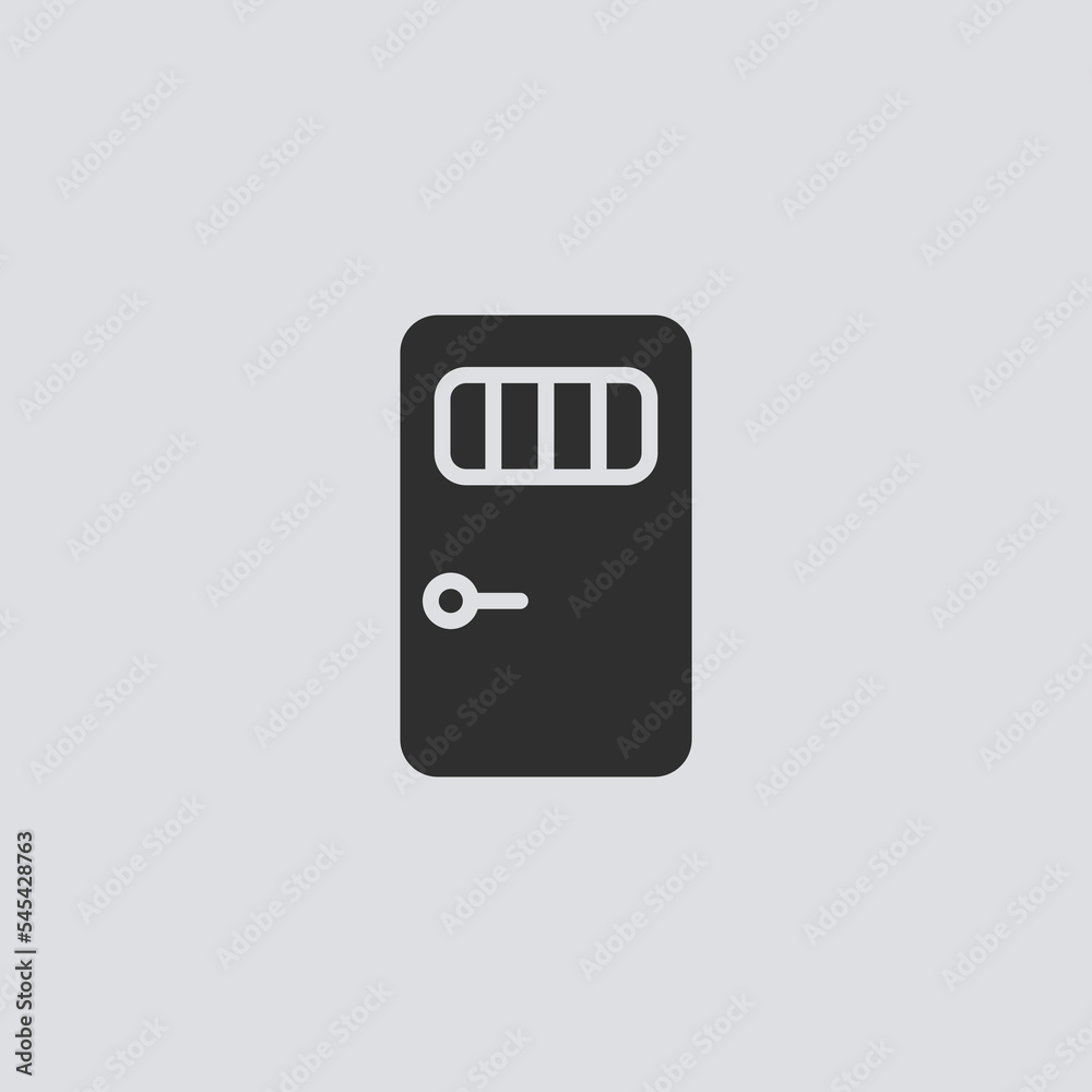 Jail door vector icon sign symbol Jail door vector icon sign symbol