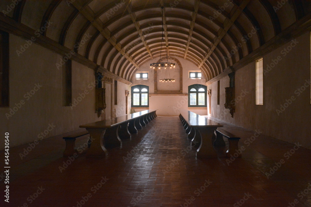 Φωτογραφία Refectory in the castle of the Knights Templar of the Knights of Christ in Tomar in Portugal